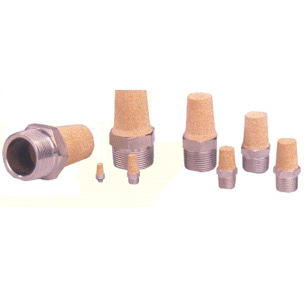 AEL-2 ARROW SILENCER 1/4" NPT MALE SINTERED BRONZE